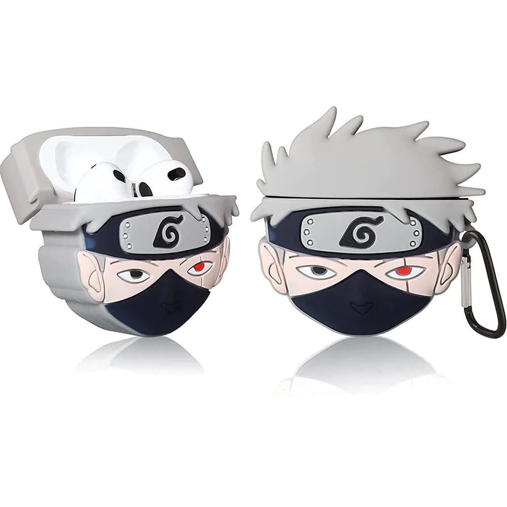 Gadgetshor 3D Silicone Airpods Case Kakashi Series