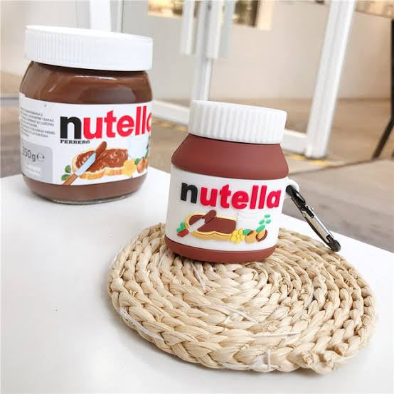 Gadgetshor 3D Silicone Airpods Case Nutella Series