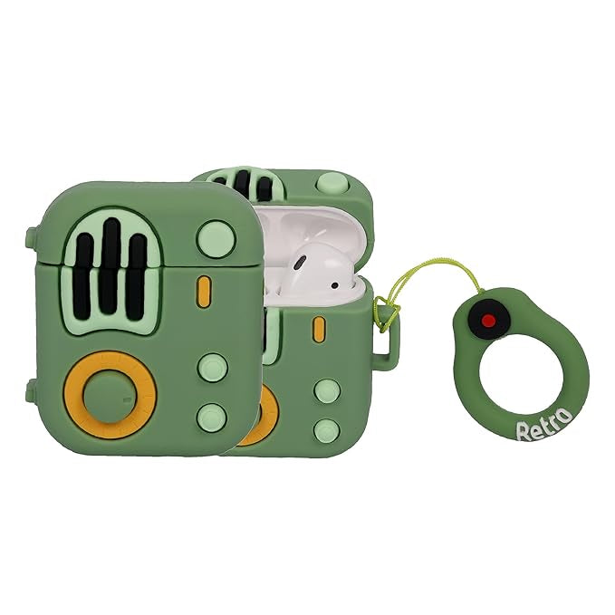 Gadgetshor 3D Silicone Airpods Case Radio Series