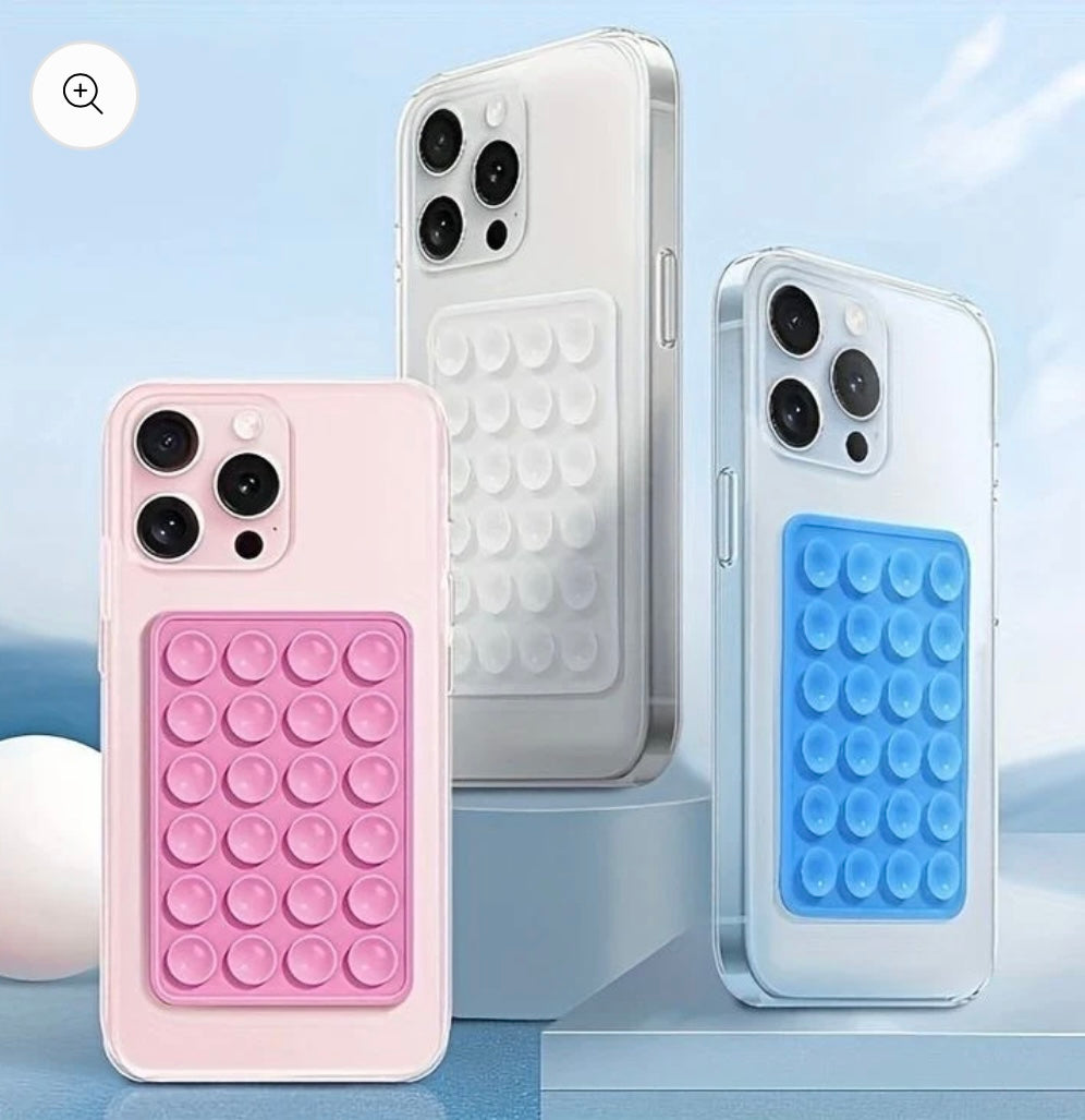 Gadgetshor Sticky Phone Stand Silicone Suction Phone Case Mount, Content Creator Essentials for Videos