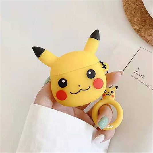 Gadgetshor 3D Silicone Airpods Case Pikachu Series