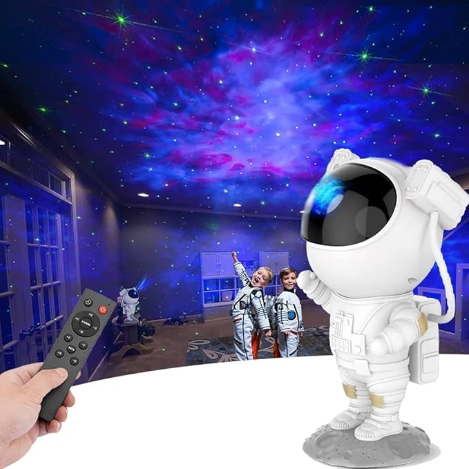 Gadgetshor Adjustable Galaxy Space Projector Light with Remote Control Spaceman Night Light Suitable for Gaming Room, Home Theater, Kids Bedroom