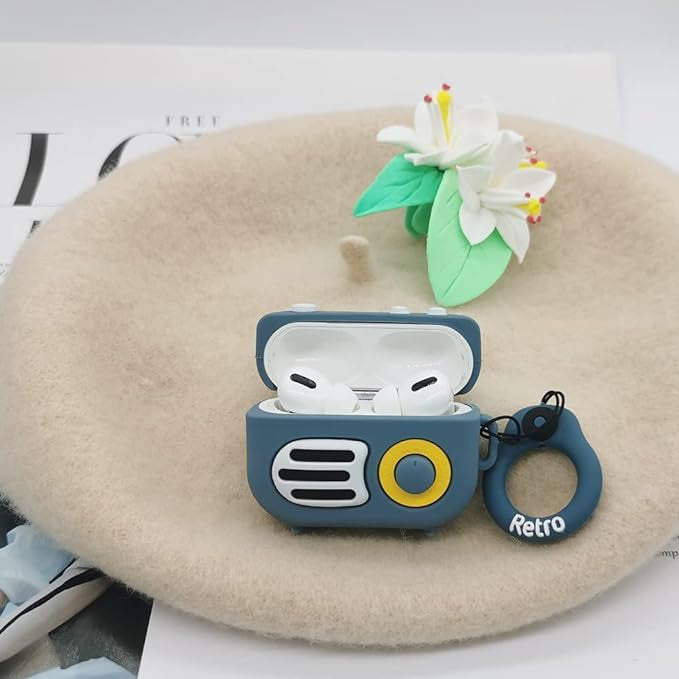 Gadgetshor 3D Silicone Airpods Case Radio Series
