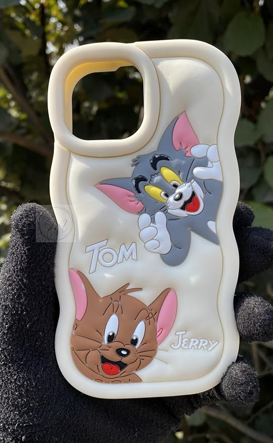 Gadgetshor 3D Silicone Tom & Jerry Cases for iPhone
