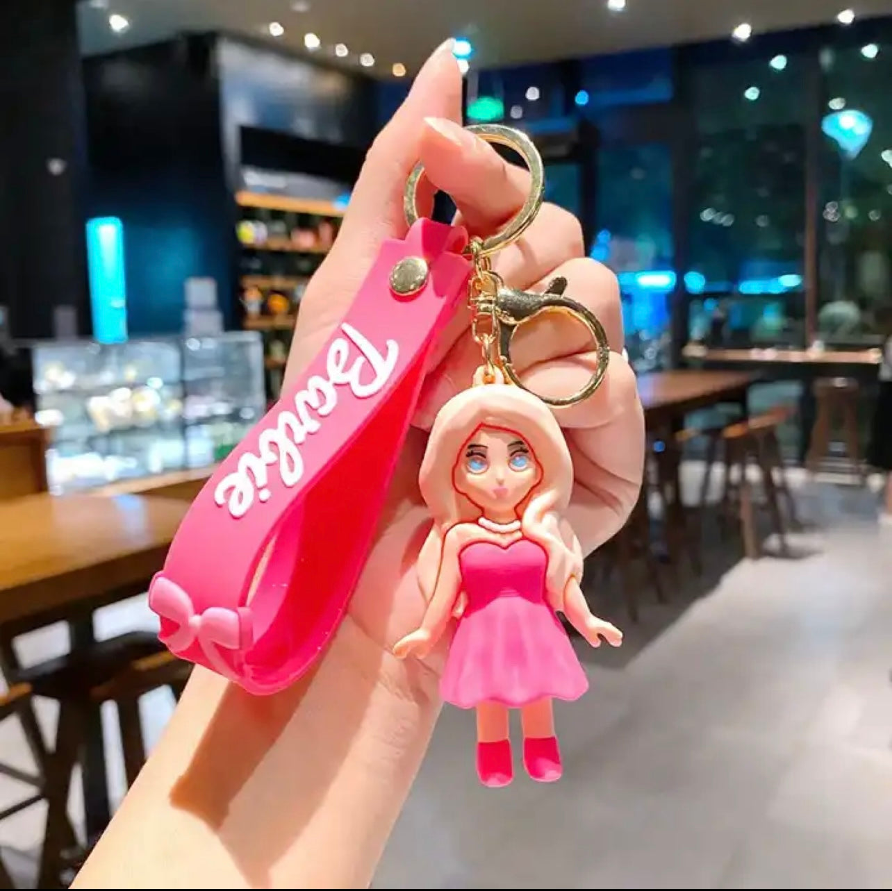 Gadgetshor Cute 3D Key Chain Barbie