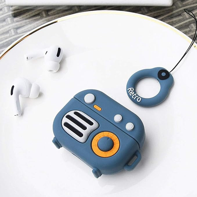 Gadgetshor 3D Silicone Airpods Case Radio Series