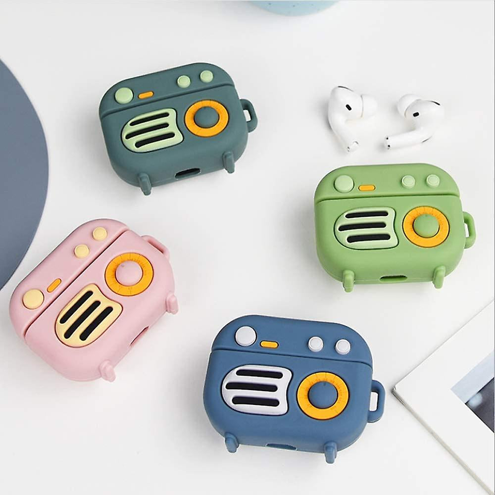 Gadgetshor 3D Silicone Airpods Case Radio Series