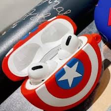Gadgetshor 3D Silicone Airpods Case Marvel Series