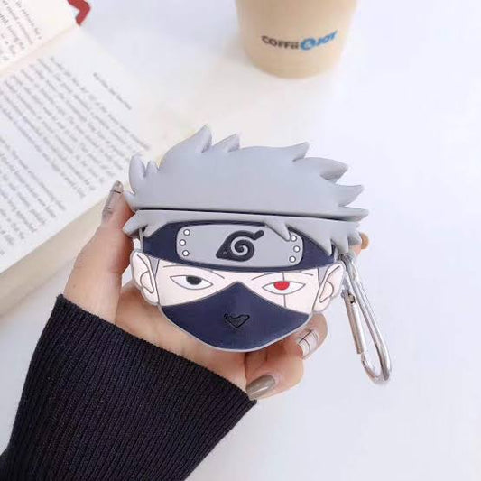 Gadgetshor 3D Silicone Airpods Case Kakashi Series