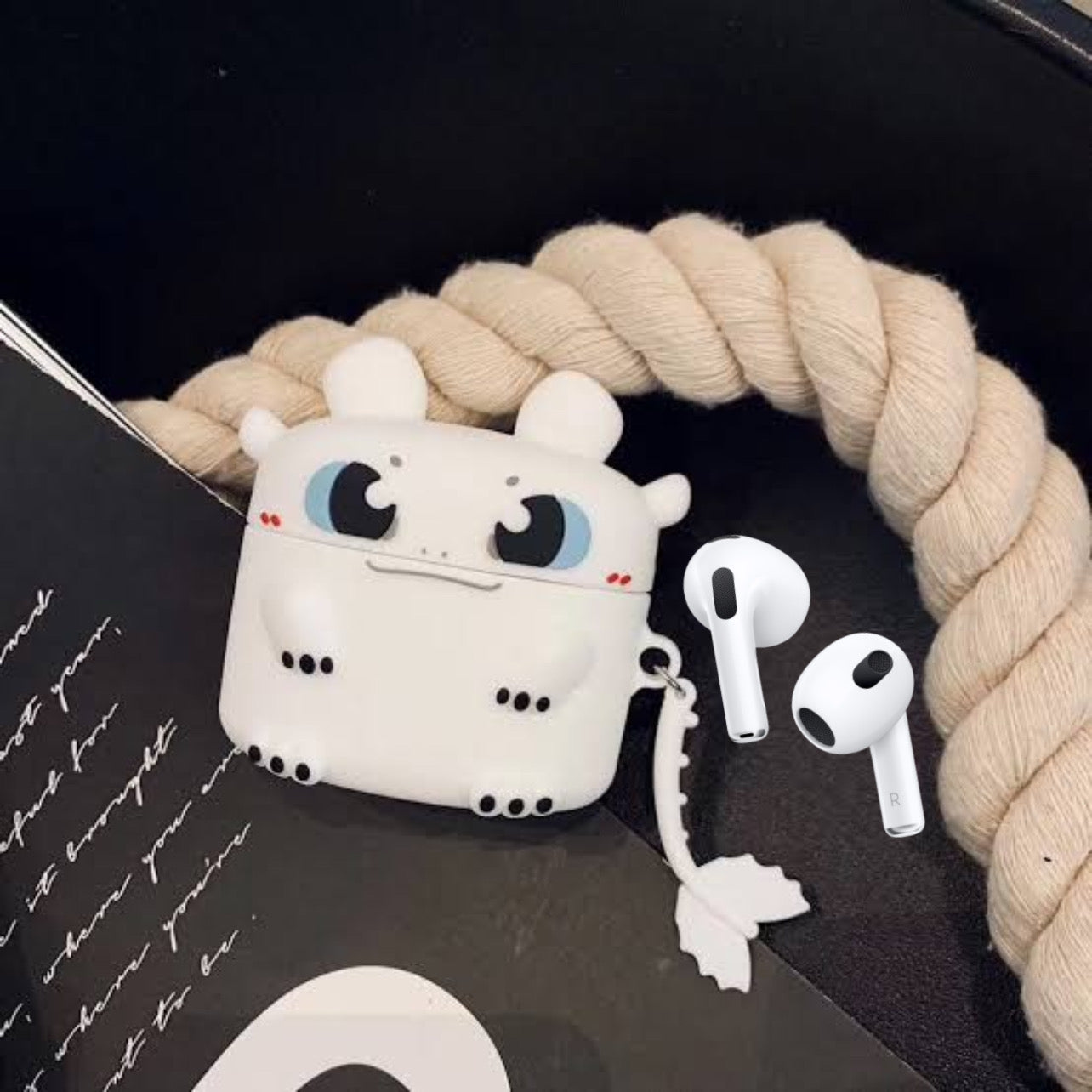 Gadgetshor 3D Silicone Airpods Case Toothless Dragon Series