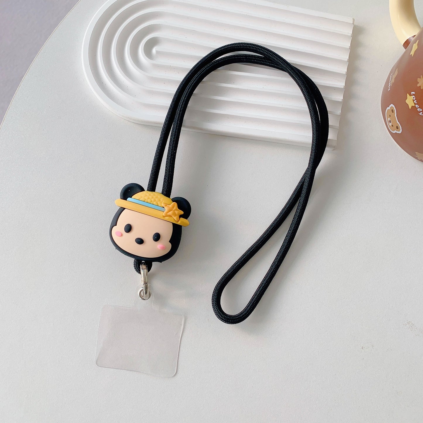 Gadgetshor 3D Cute Cartoon Crossbody Mobile Phone Lanyard - Adorable and Functional Hands-Free Accessory