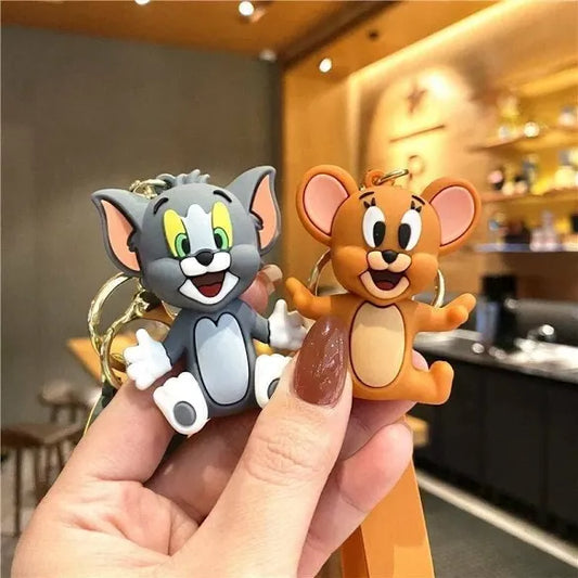 Gadgetshor Cute 3D Key Chain Tom & Jerry