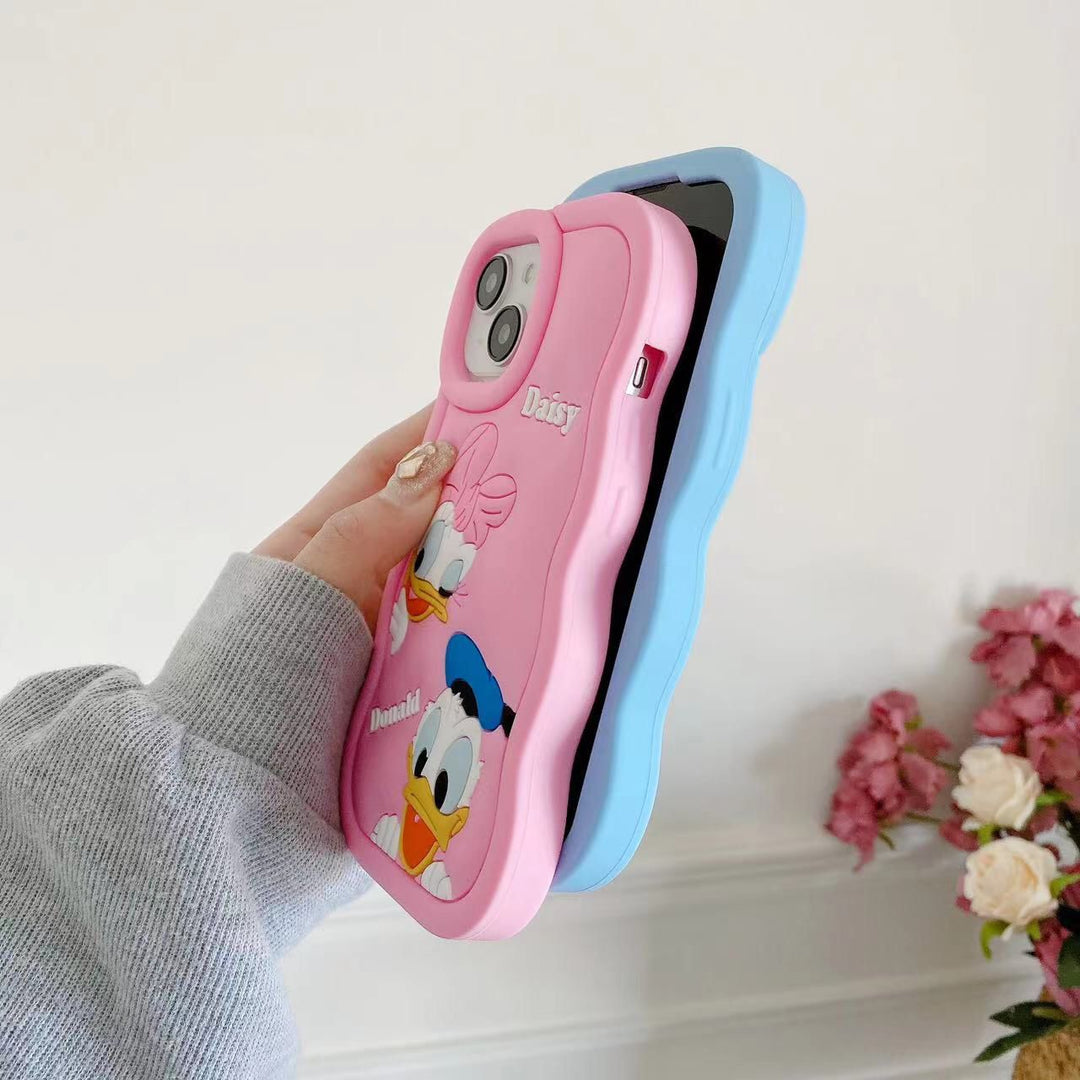 Gadgetshor 3D Silicone Daisy & Donald Cases for iPhone