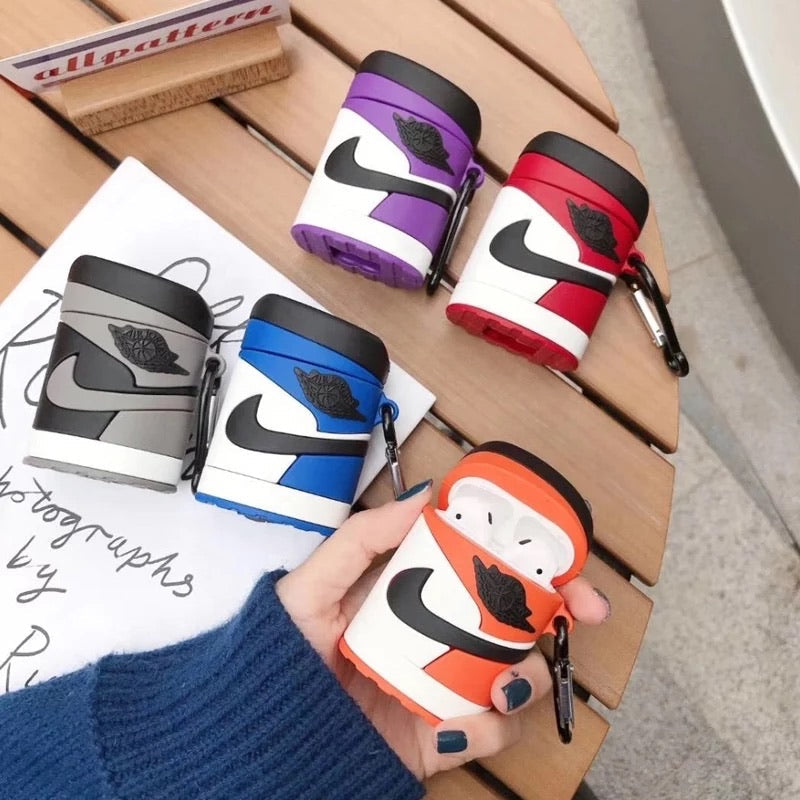 Gadgetshor 3D Silicone Airpods Nike Case Series