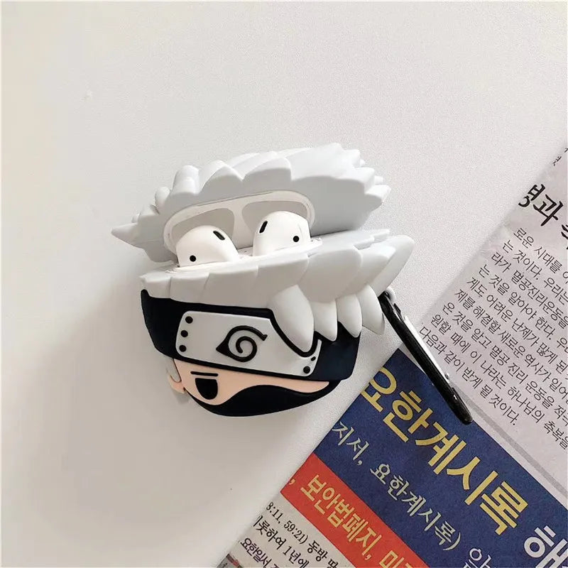 GADGETSHOR 3D SILICONE AIRPODS CASE NARUTO & KAKASHI SERIES
