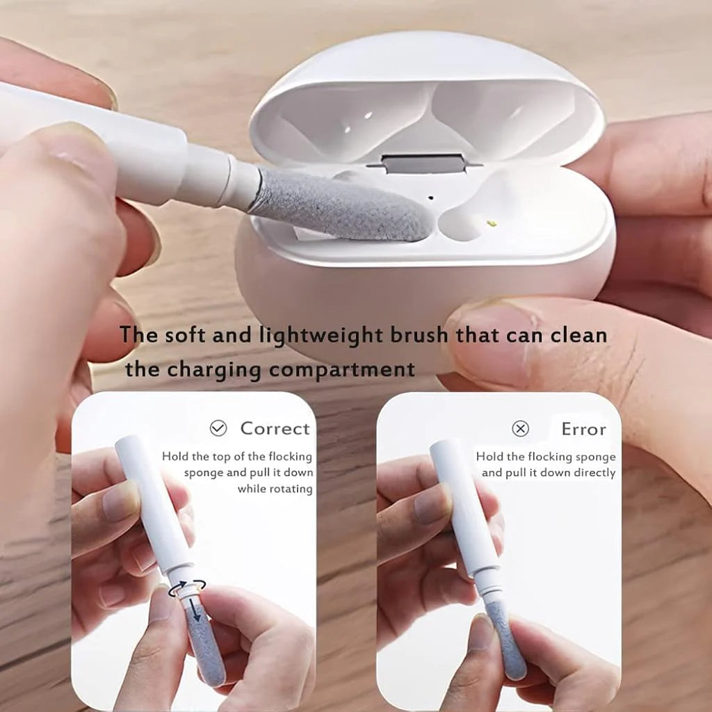 Gadgetshor Cleaning Pen for Airpods, 4-in-1, Multifunctional Cleaning Pen