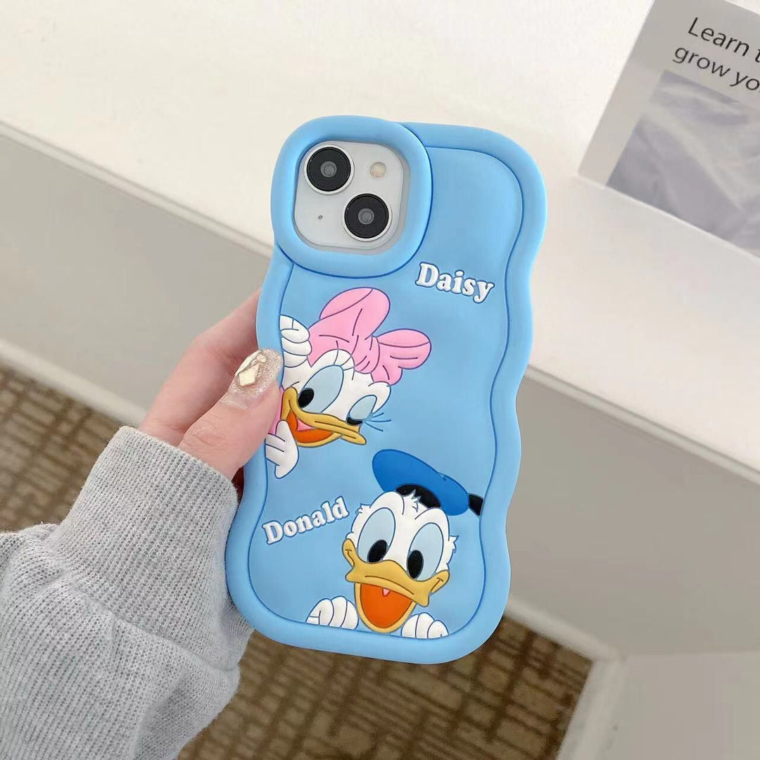 Gadgetshor 3D Silicone Daisy & Donald Cases for iPhone