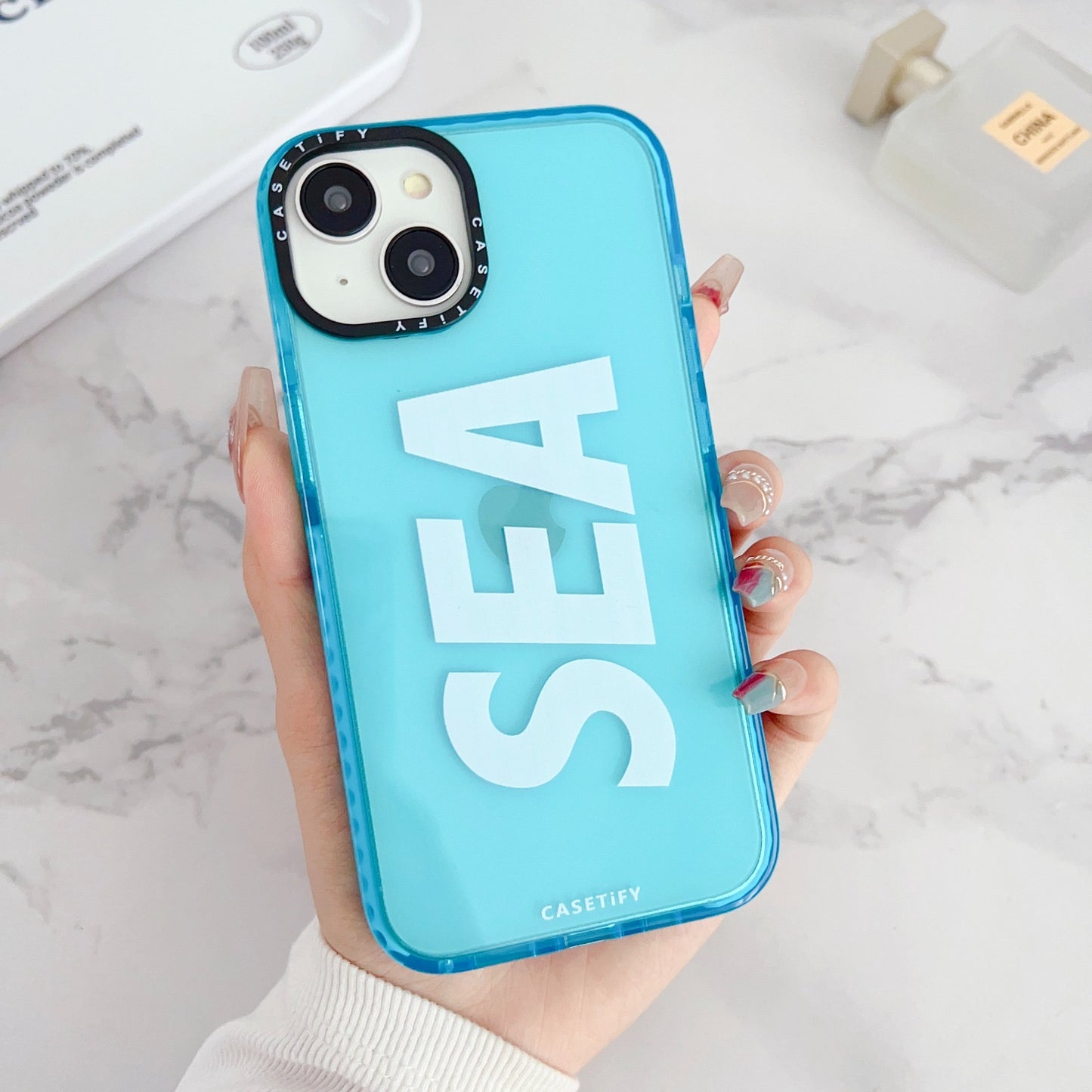Gadgetshor Silicone Sea Back Case For iPhone