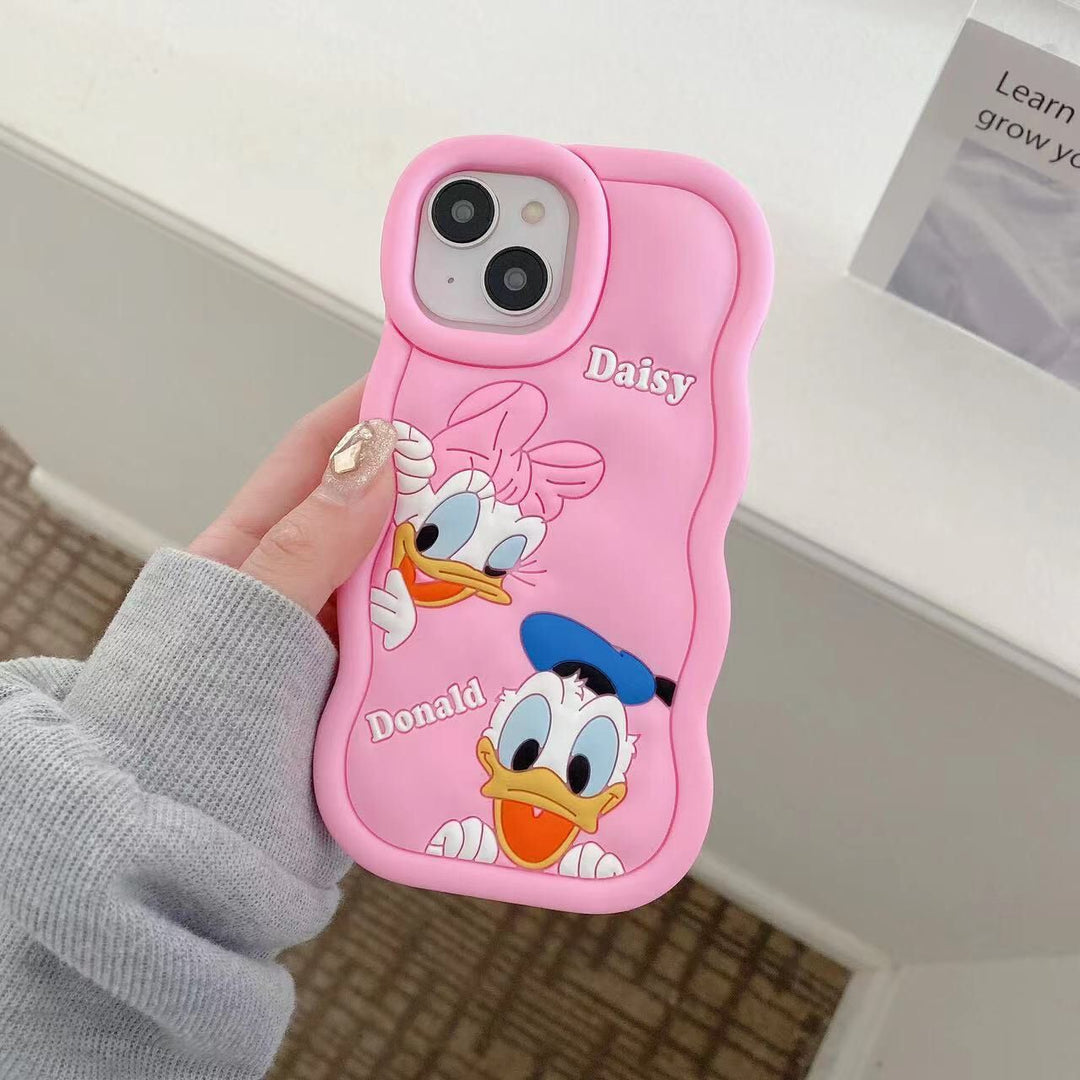 Gadgetshor 3D Silicone Daisy & Donald Cases for iPhone