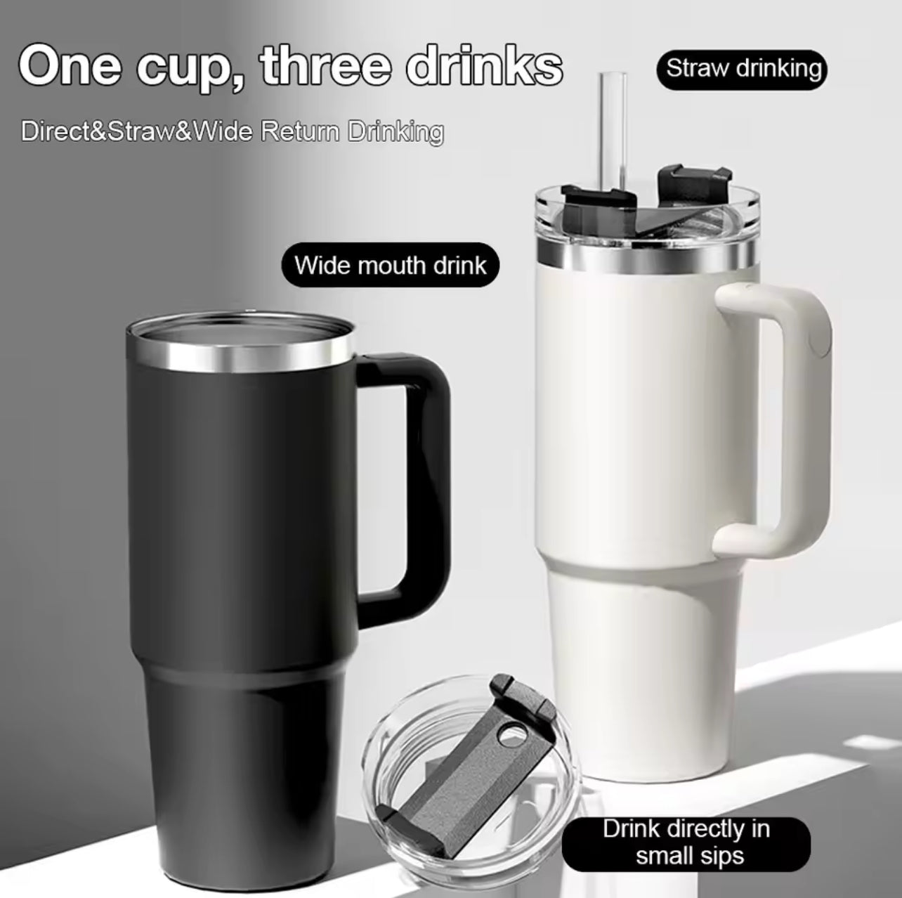 🧊 Gadgetshor 1200ml Insulated Water Tumbler 🥤 | Leak-Proof & Durable 💪 | Keeps Drinks Hot 🔥 & Cold ❄️ for Hours | Stainless Steel 💧