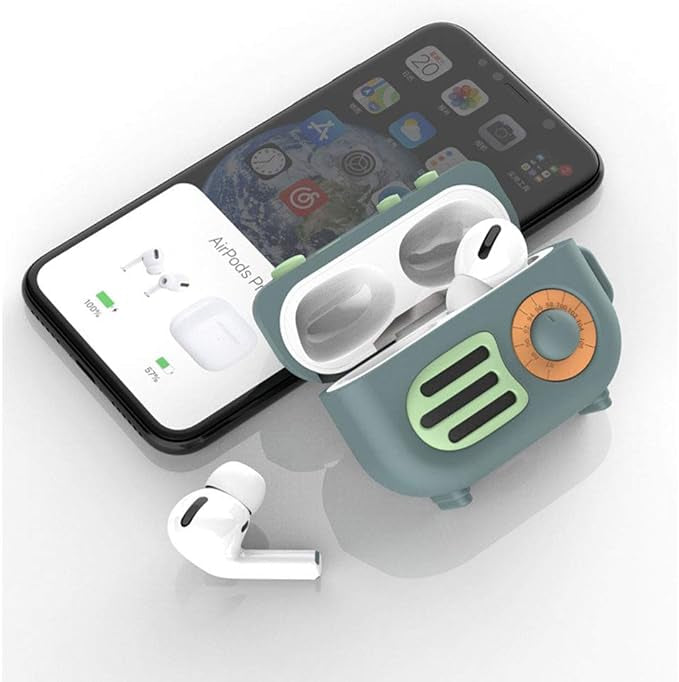 Gadgetshor 3D Silicone Airpods Case Radio Series