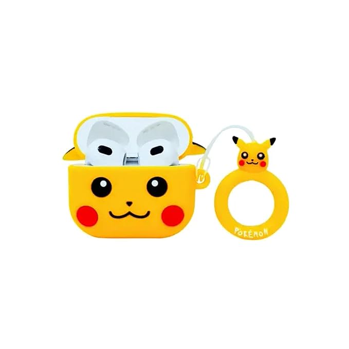 Gadgetshor 3D Silicone Airpods Case Pikachu Series