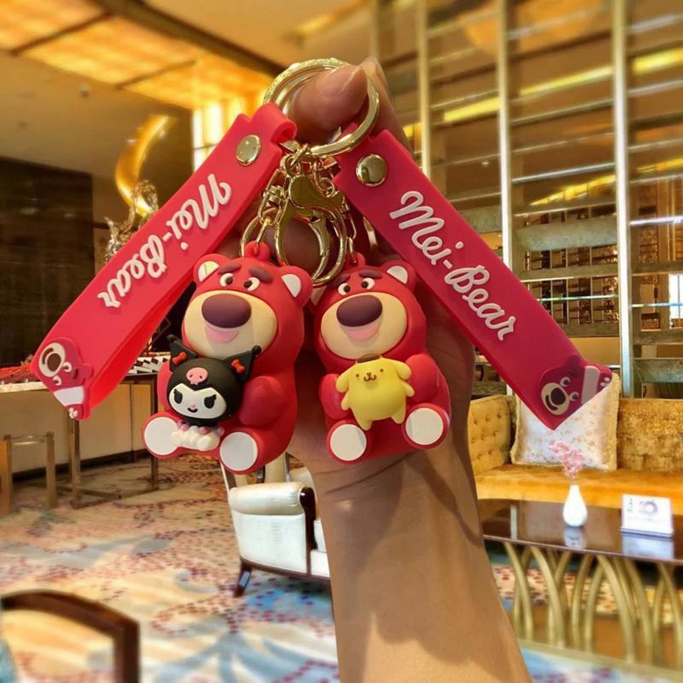 Gadgetshor Cute 3D Key Chain Lotso Series