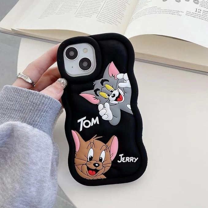 Gadgetshor 3D Silicone Tom & Jerry Cases for iPhone