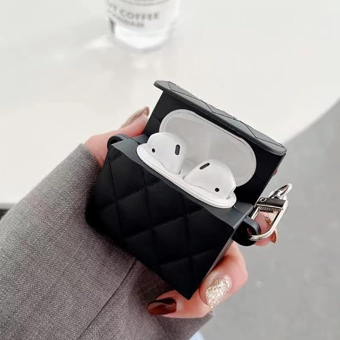 Gadgetshor 3D Silicone Airpods Case Pearl Bag Series