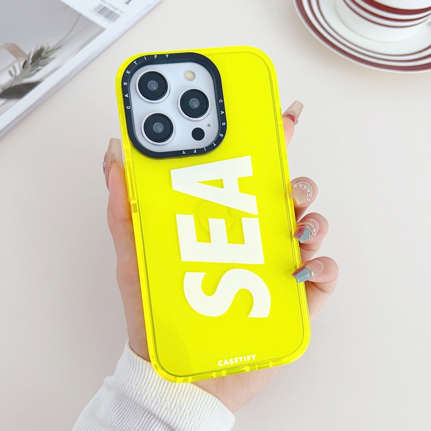 Gadgetshor Silicone Sea Back Case For iPhone