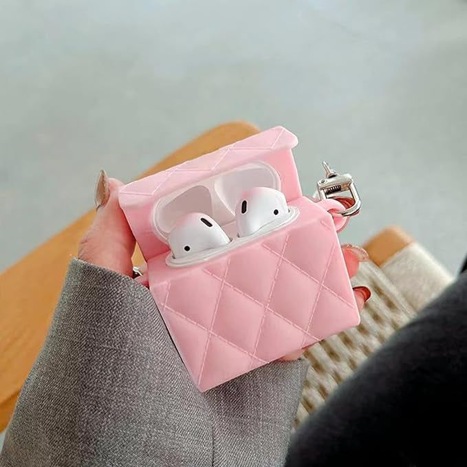 Gadgetshor 3D Silicone Airpods Case Pearl Bag Series