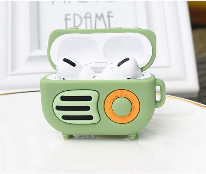 Gadgetshor 3D Silicone Airpods Case Radio Series