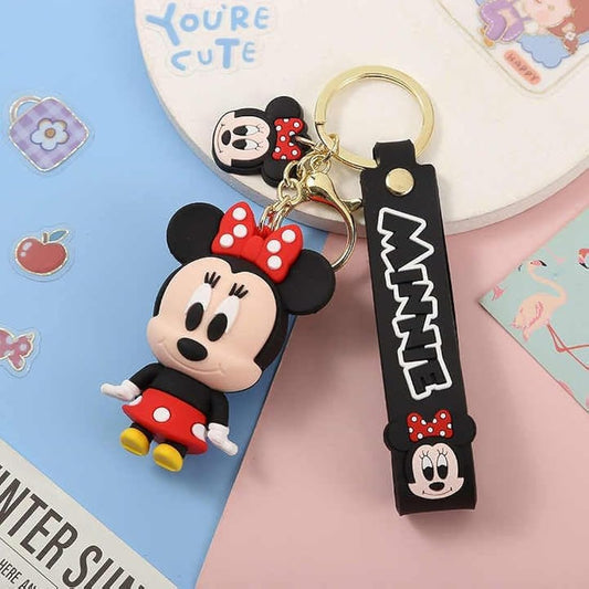 Gadgetshor Cute 3D Key Chain Minnie & Micky Mouse