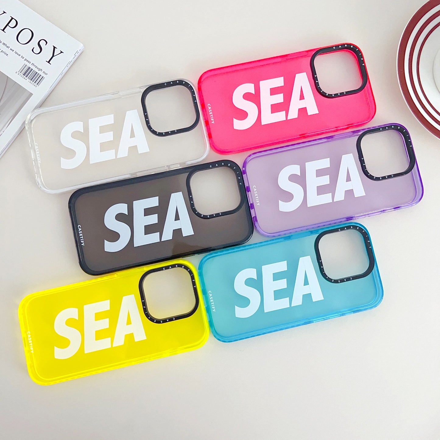 Gadgetshor Silicone Sea Back Case For iPhone