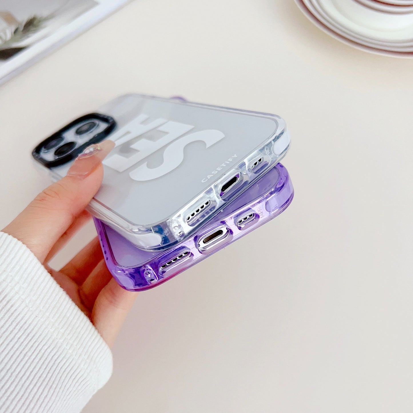 Gadgetshor Silicone Sea Back Case For iPhone