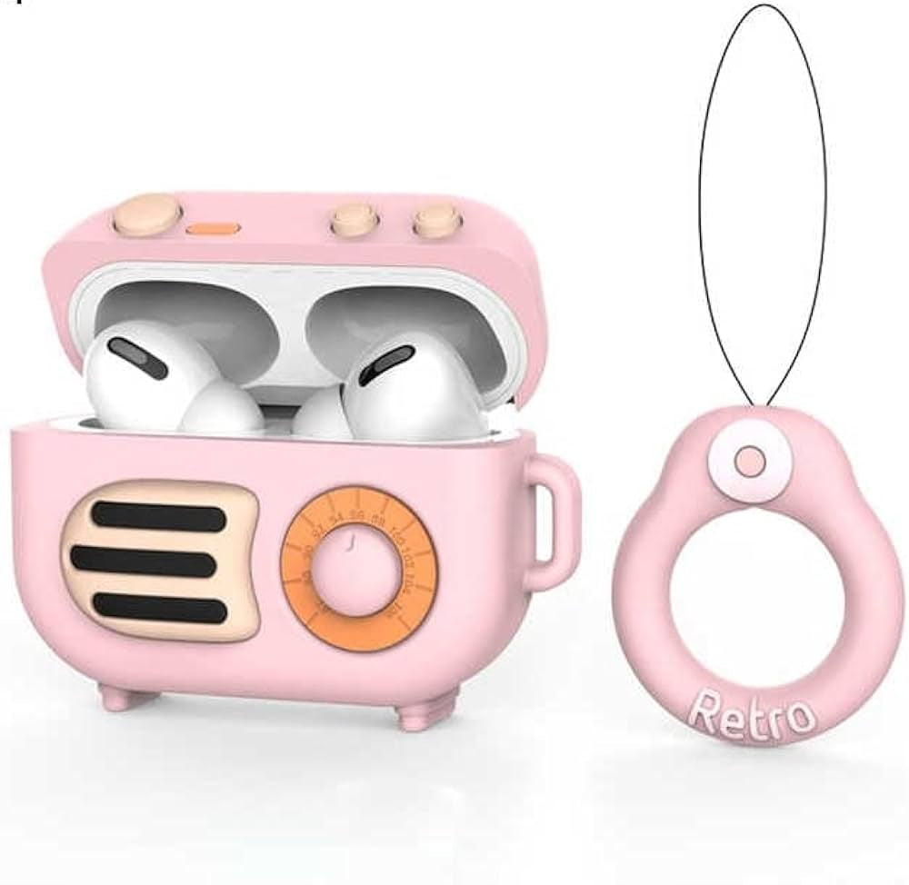Gadgetshor 3D Silicone Airpods Case Radio Series