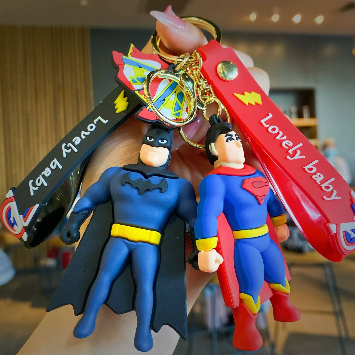 Gadgetshor Cute 3D Key Chain Superheroes