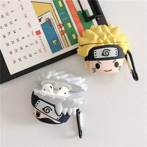 GADGETSHOR 3D SILICONE AIRPODS CASE NARUTO & KAKASHI SERIES