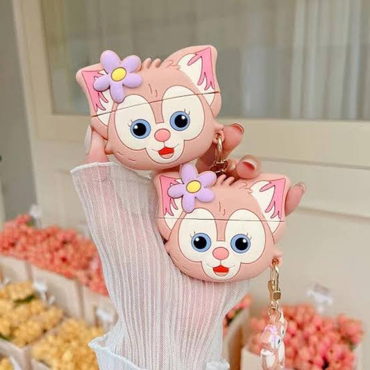 Gadgetshor 3D Silicone Airpods Case Cute Pink Cat Series