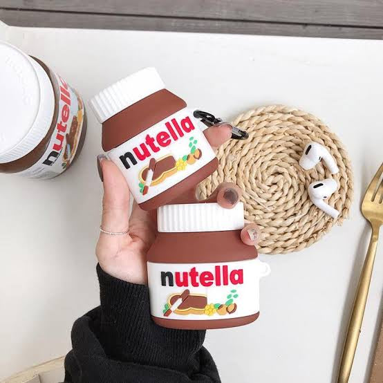 Gadgetshor 3D Silicone Airpods Case Nutella Series