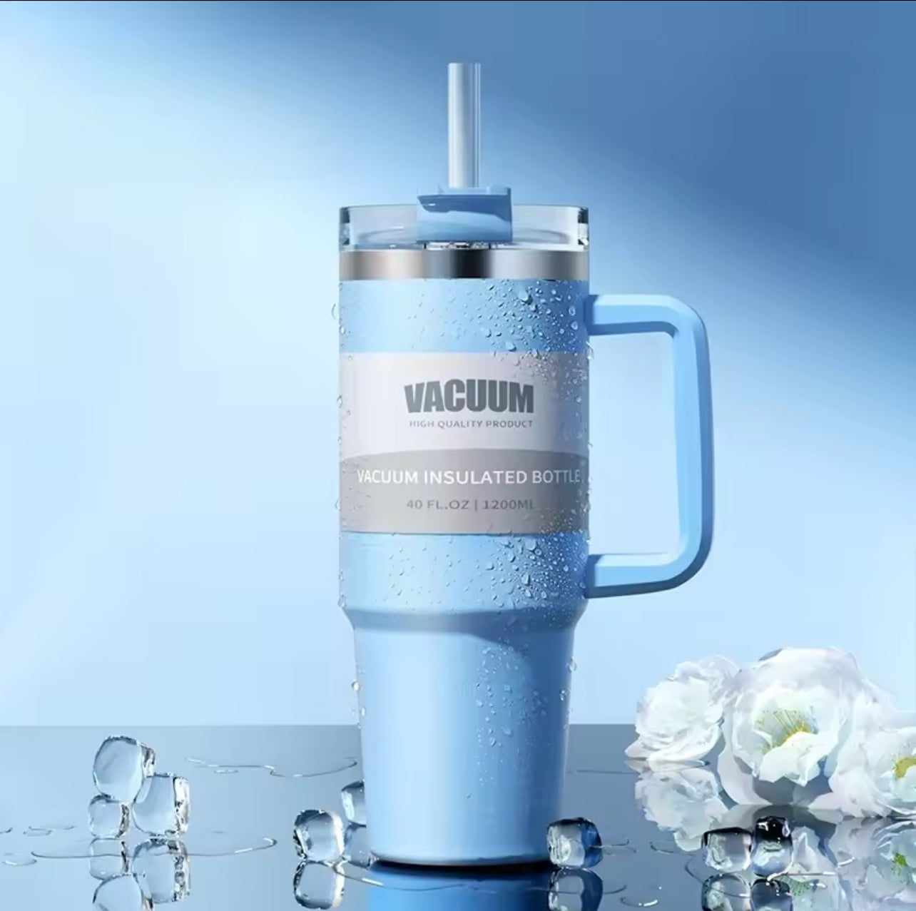 🧊 Gadgetshor 1200ml Insulated Water Tumbler 🥤 | Leak-Proof & Durable 💪 | Keeps Drinks Hot 🔥 & Cold ❄️ for Hours | Stainless Steel 💧