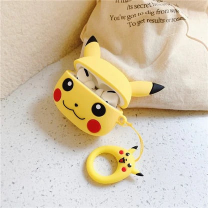 Gadgetshor 3D Silicone Airpods Case Pikachu Series