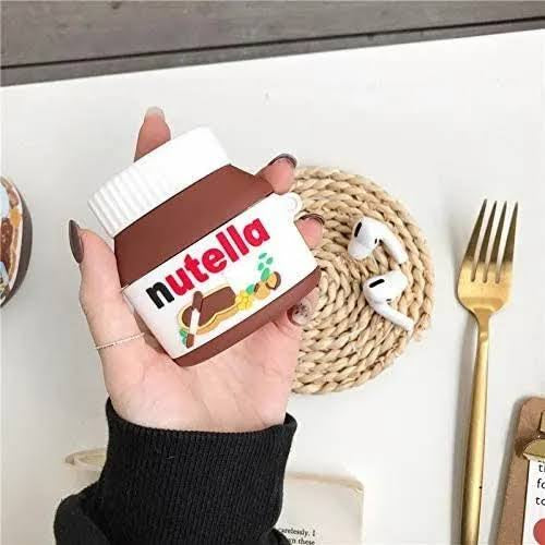 Gadgetshor 3D Silicone Airpods Case Nutella Series