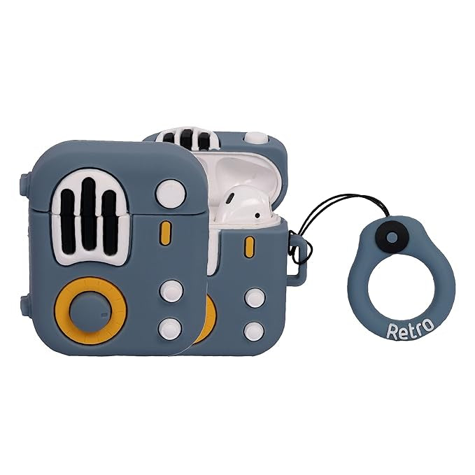 Gadgetshor 3D Silicone Airpods Case Radio Series