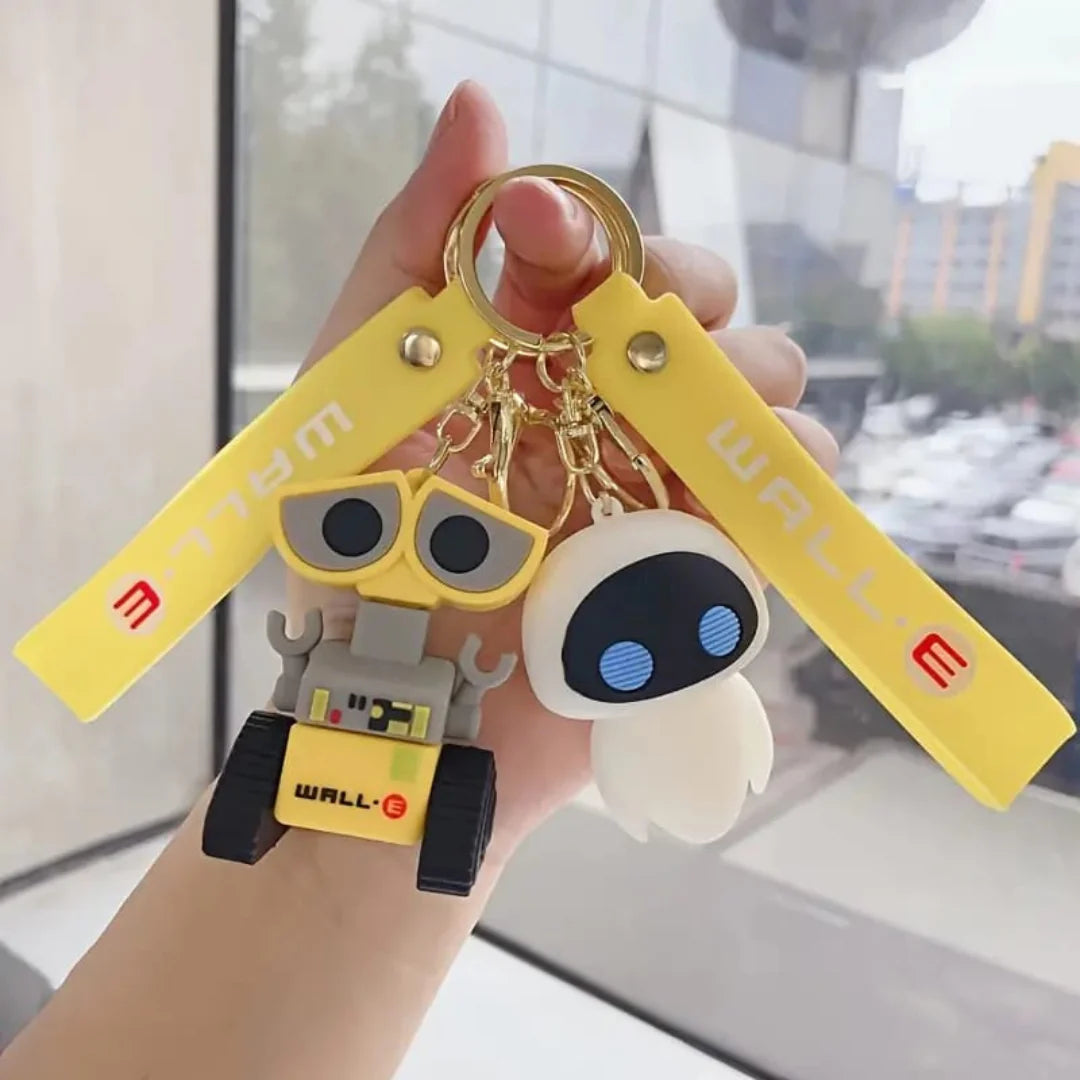 Gadgetshor Cute 3D Key Chain Wall E & Eve