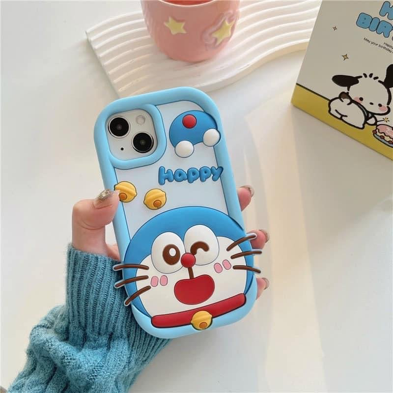 Gadgetshor 3D Silicone Cute Doraemon Cases for iPhone