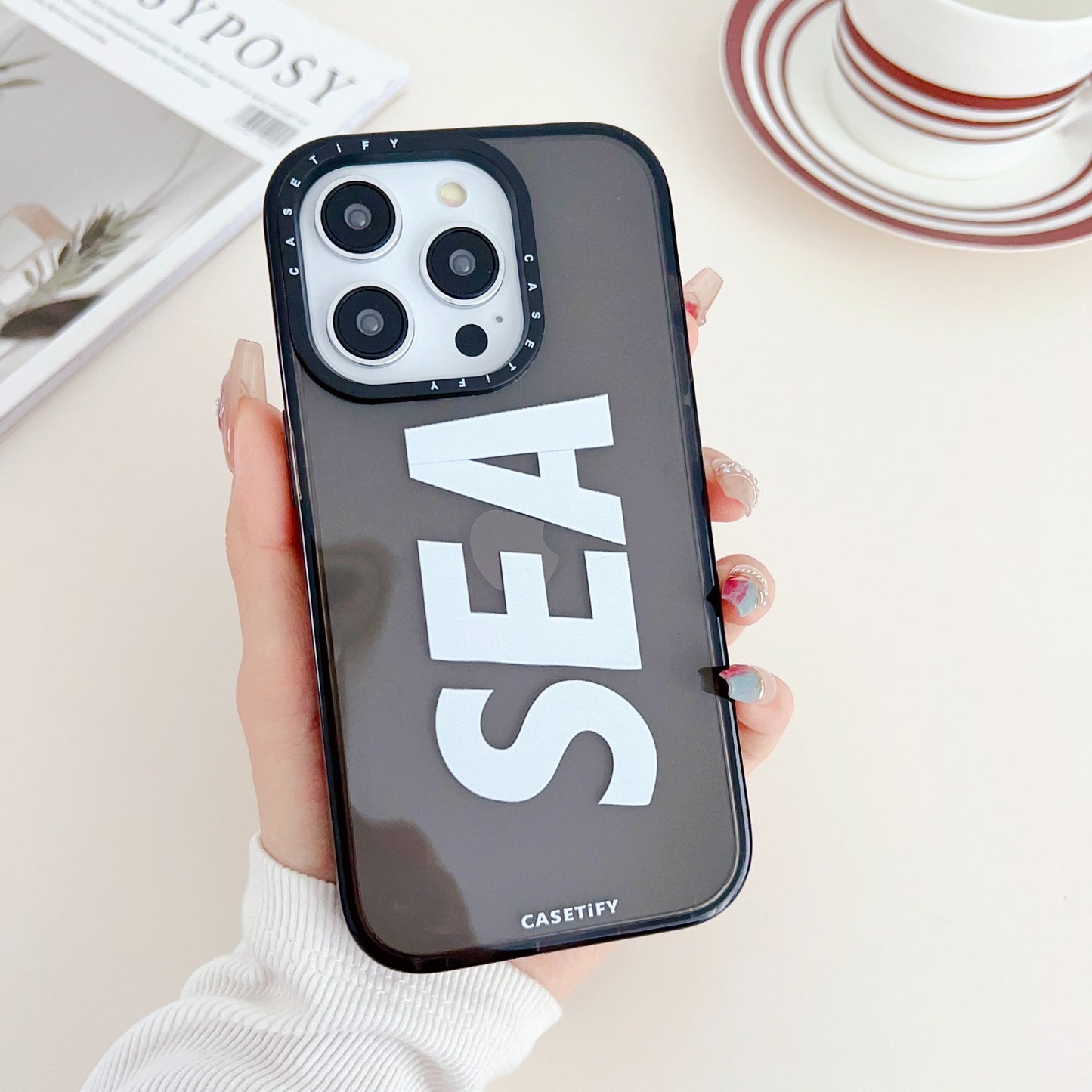 Gadgetshor Silicone Sea Back Case For iPhone