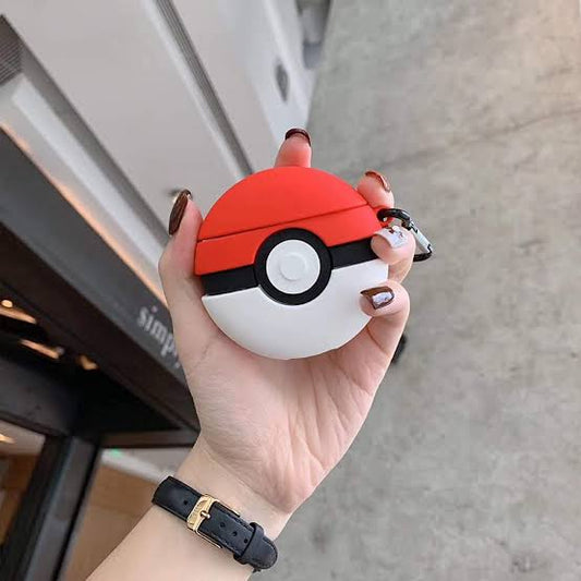 Gadgetshor 3D Silicone Airpods Case Pokeball Series