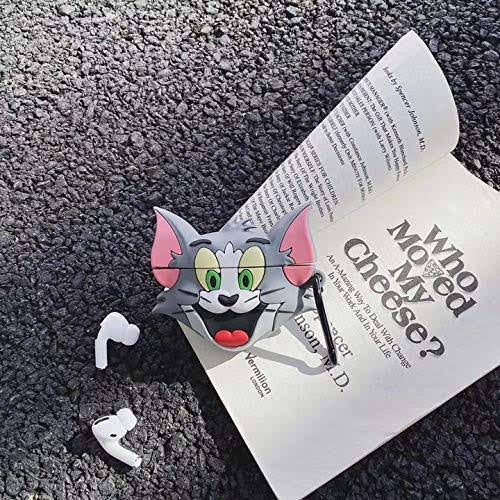 Gadgetshor 3D Silicone Airpods Case Tom & Jerry Series