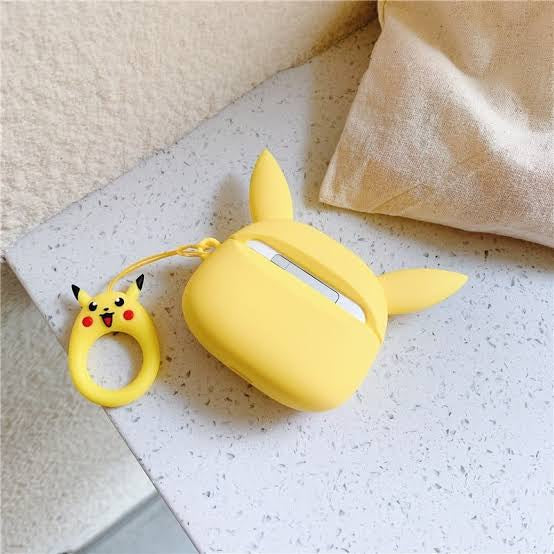 Gadgetshor 3D Silicone Airpods Case Pikachu Series